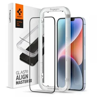 Spigen Szkło hartowane ALM Glass FC do Apple iPhone 13/13 Pro Czarny - Szkła hartowane na telefon - miniaturka - grafika 1