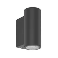 Lampy ogrodowe - Kinkiet zewnętrzny Lenta 3k 2026b2 LED 14w czarny IP54 - miniaturka - grafika 1