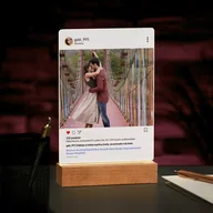 Ramki na zdjęcia - Lampka ramka L z wydrukiem na szkle akrylowym i podświetleniem LED - miniaturka - grafika 1