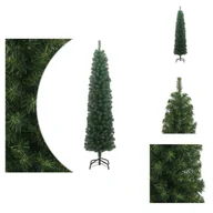 Choinki - vidaXL Sztuczna choinka smukła ze stojakiem zielona 180 cm PVC - Choinki - miniaturka - grafika 1