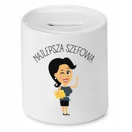 Skarbonki - SKARBONKA DLA SZEFA NAJLEPSZA SZEFOWA PREZENT z Nadrukiem ze Zdjęciem - miniaturka - grafika 1