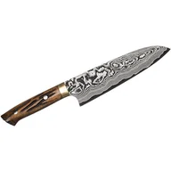 Noże kuchenne - Takeshi Saji YBB Ręcznie kuty nóż Santoku 18cm VG-10 kod: HK-H-V10D-SA-180YBB - miniaturka - grafika 1