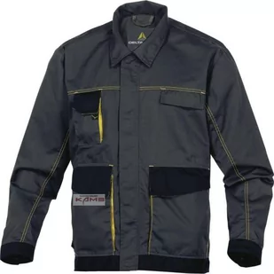 Delta Plus Bluza D-mach z poliestru(65%) i bawełny(35%) 245 g/m2 nadgarstki zap. na zatrzaski kol.szary-pomarańcz. roz.3XL CORP DMVESGO3X DMVESGO3X - Odzież robocza - miniaturka - grafika 1