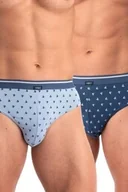 Majtki męskie - Slipy męskie bawełniane (2 pack) z motywem żaglówek MPP 846 Key - miniaturka - grafika 1