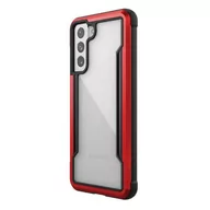 Etui i futerały do telefonów - X-Doria Raptic Shield -Etui aluminiowe na Samsung Galaxy S21 (Antimicrobial protection) (Red) 492157 - miniaturka - grafika 1