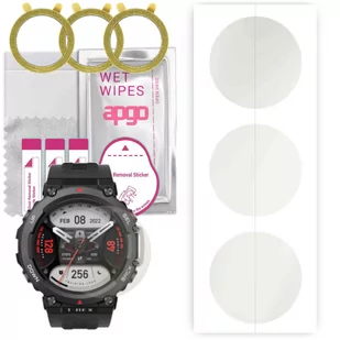 3x Folia hydrożelowa MATOWA do Amazfit T-Rex 2 - apgo Smartwatch Hydrogel MATTE Protection Ochrona na ekran smartwatcha - Akcesoria do smartwatchy - miniaturka - grafika 1