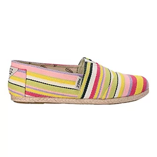 Espadryle damskie - Paez Damskie espadryle w paski, żółty, 35 EU - grafika 1