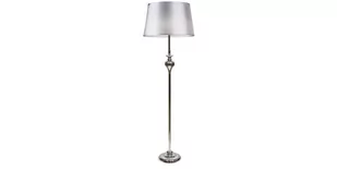 Candellux Prima lampa podłogowa chromowy 1x60 e27 abażur srebrny 51-03683 - Lampy stojące - miniaturka - grafika 1
