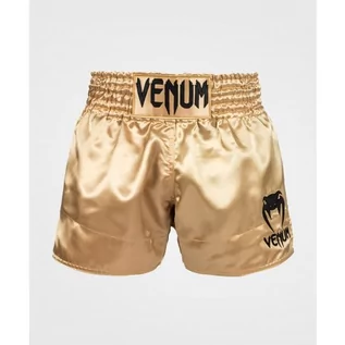 Spodnie sportowe męskie - Venum Spodenki Muay Thai Classic Shorts Gold/Black - grafika 1