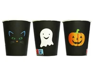 Dekoracje i nakrycia stołu na imprezę - Kubeczki Papierowe Mix Halloween 6 Szt 250 Ml - miniaturka - grafika 1