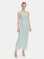Sukienki - Guess Sukienka koktajlowa W5GK66 KCT80 Błękitny Slim Fit - miniaturka - grafika 1