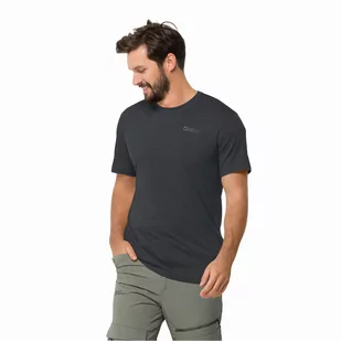 Koszulka męska Jack Wolfskin KAMMWEG S/S M phantom - S - Koszulki męskie - miniaturka - grafika 1