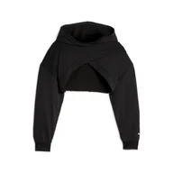 Bluzy damskie - Bluza z kapturem damska Puma FIT MOVE CROP czarna 52386801-L - miniaturka - grafika 1