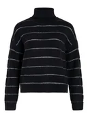 Swetry damskie - Vila Golf "Vizara" w kolorze czarnym - miniaturka - grafika 1