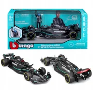 Samochody i pojazdy dla dzieci - BOLID F1 Mercedes AMG W14 FIGURKA GEORGE RUSSELL 1:24 BBURAGO 18-28037 - miniaturka - grafika 1