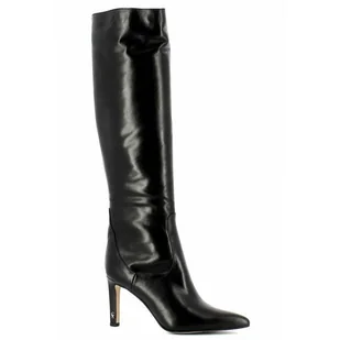 Kozaki damskie z czarnej skóry na szpilce CARINII - Carinii - Kozaki damskie - miniaturka - grafika 1