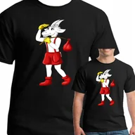 Koszulki męskie - Koszulka Męska Koziołek Matołek Xxl 3121 Czarna - miniaturka - grafika 1