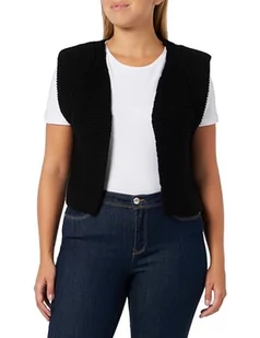 ONLY Onlloui Vest Ex KNT kurtka damska z dzianiny, czarny, XL - Kurtki damskie - miniaturka - grafika 1