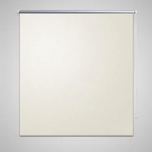 vidaXL Roleta przeciwsoneczna 120x230 cm kremowo biaa - Zasłony - miniaturka - grafika 1