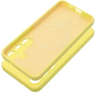 Etui i futerały do telefonów - Futerał SILICONE 2mm do IPHONE 16 Plus kompatybilny z MagSafe żółty - miniaturka - grafika 1