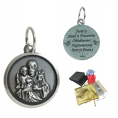 Dewocjonalia - Medalik Srebrny Pr 925 Ze Swiętym Józefem Na Prezent Komunię Chrzest - miniaturka - grafika 1