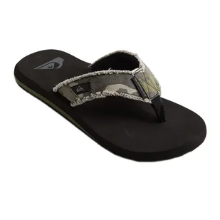 Japonki Męskie Quiksilver Monkey Abyss Czarno-Szare Aqyl100047 45 (12 Us) - Klapki i japonki męskie - miniaturka - grafika 1