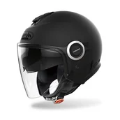 Kaski motocyklowe - Airoh Kask męski HE11, czarny, S - miniaturka - grafika 1