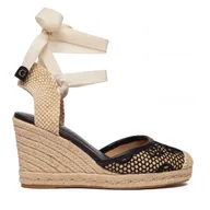 Espadryle damskie - Espadryle Guess FLJCHY FAL04 Czarny - miniaturka - grafika 1