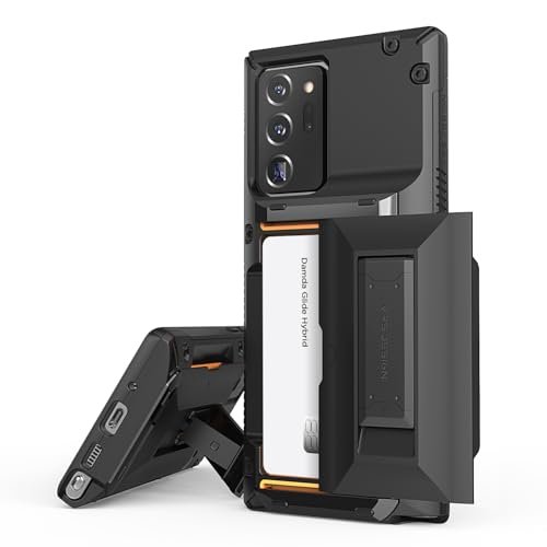 VRS DESIGN Damda Glide Hybrydowe etui na telefon Galaxy Note 20 Ultra, z [4 karty] [Semi Auto], wysokiej jakości, solidny portfel na karty i podpórka do Samsung Galaxy Note 20 Ultra 5G, 17.5 cm (2020