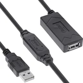 Kable USB - InLine® USB 2.0 Aktiv-Verlängerung, USB-A Stecker/Buchse, 15m - miniaturka - grafika 1