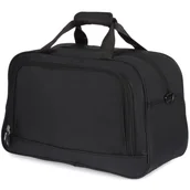 Walizki - Torba podróżna na bagaż samolotowy torba fitness sportowa weekend siłkę czarny - miniaturka - grafika 1