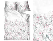 Pościel - Pościel bawełniana 200x220 Happy delikatne kwiaty ptaki - miniaturka - grafika 1