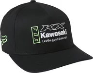 Czapki męskie - Fox Racing Kawasaki Flexfit Hat czapka męska, czarny, S-M - miniaturka - grafika 1