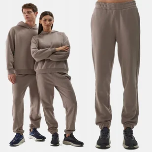 SPODNIE DRESOWE 4F L OVERSIZE UNISEX DAMSKIE MĘSKIE TTROU0826 AW24 - Dresy męskie - miniaturka - grafika 1