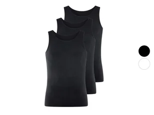 LIVERGY® Podkoszulki męskie z bawełny, 3 sztuki - Koszulki męskie - miniaturka - grafika 1