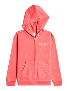Quiksilver Bluzki z zamkiem błyskawicznym dla dziewczynek Happiness Forever, Słońce całowany koral, 8 lat - Kurtki narciarskie - miniaturka - grafika 1