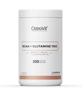 OstroVit Supreme Capsules BCAA + Glutamine 1100mg 300 kaps. - Aminokwasy - miniaturka - grafika 1