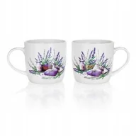 Kubki - Zestaw 2 Kubki Ceramiczne Lawenda 2X360Ml Kubek - miniaturka - grafika 1