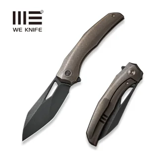 Nóż składany We Knife Ignio Bronze Titanium, Black Stonewashed CPM 20CV by Toni Tietzel (WE22042B-2) - Noże - miniaturka - grafika 1