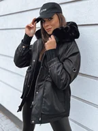 Kurtki damskie - Kurtka damska TURTI czarna Dstreet TY3307-XL - miniaturka - grafika 1