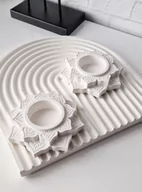 Świeczniki - Świecznik tealight - white2 szt - miniaturka - grafika 1