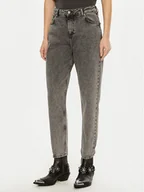 Spodnie damskie - Mustang Jeansy Charlotte 1015989 Szary Mom Fit - miniaturka - grafika 1