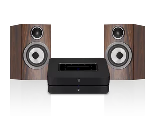 Bluesound POWERNODE (czarny) + 707 S3 (mokka) - Zestawy stereo - miniaturka - grafika 1
