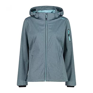 CMP damska kurtka z kapturem Softshell Melange z odpinanym kapturem, woda Mel, 46 - Kurtki damskie - miniaturka - grafika 1