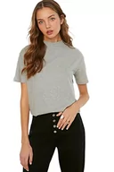 Koszule damskie - Trendyol Koszula damska, Szary, M - miniaturka - grafika 1