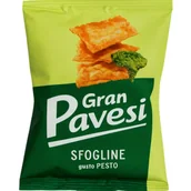 Krakersy - Gran Pavesi Sfogline PESTO 30g włoskie krakersy o smaku pesto bazyliowego - miniaturka - grafika 1