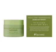 Maseczki do twarzy - Nacomi Rich &amp; Comfy Regeneration maseczka do twarzy Avocado 40ml - miniaturka - grafika 1
