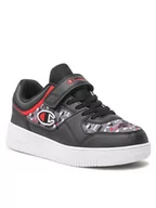 Buty dla chłopców - Champion Sneakersy Rebound Graphic S32416-CHA-KK001 Czarny - miniaturka - grafika 1