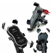 Akcesoria motocyklowe - Motocyklowy Uchwyt Telefon Indukcyjny Qi Qc3.0 - miniaturka - grafika 1