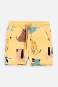 Spodnie i spodenki dla chłopców - Coccodrillo szorty niemowlęce kolor żółty - miniaturka - grafika 1